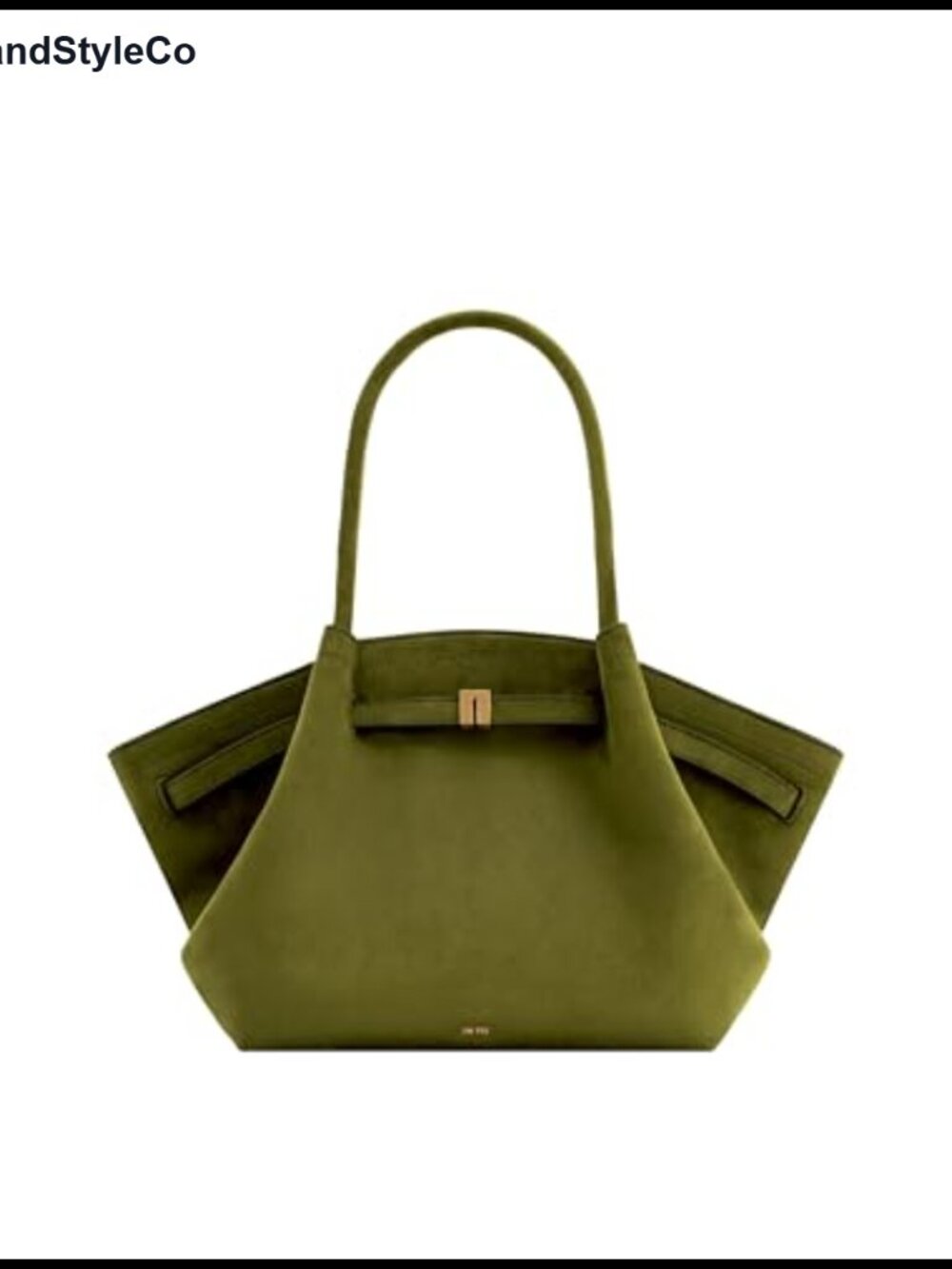 Hana Medium Tote Bag Faux Suede Magnetic Snap Shoulder Handbag